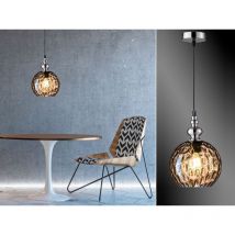 Kleine Pendelleuchte uller mit Glaskugel Amberfarbig, ø 20cm