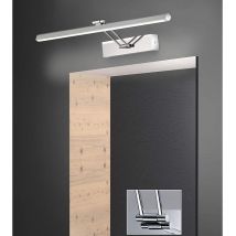 Led Badezimmer Spiegelleuchte baabe schwenkbar, Silber Chrom Breite 60cm