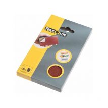 Flexovit Hook & Loop Sanding Block Refill Kit Fine 120g (6)