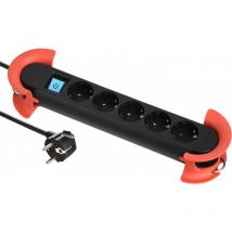 Bachmann - Steckdosenleiste Hook Indoor 5xCEE7/3 5m - Power Strip (500.100)