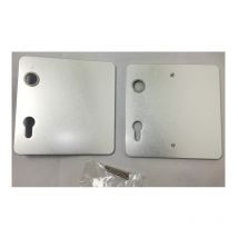 Hoppe - 2491763 F1 aluminum rectangular plate for doors and windows