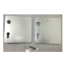 2491763 Plaque rectangulaire F1 alu pour portes et fenêtres - Hoppe