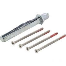 Befestigungsset Sertos FS-K/G 65-70 mm M4 x 75 Vierkant 9 x 90 mm