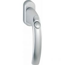 Fenstergriff atlanta mit Druckknopf, Aluminium silber eloxiert - Hoppe