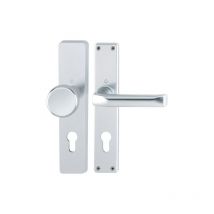 Hoppe - Langschildgarnitur London 54/227/202SP/113 Alu. F1 pz 72mm din l/r - 6271340