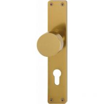 Plaque de bouton longue en aluminium pour portes d'entrée d'appartement HG/F4/GEW.F.FDW/PZ-72 - 11539550 - Hoppe