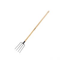 Labrador Vierzinkige Heugabel H40L213 – 135 cm langer Griff – Robuster Rohrkopf 31 x 21 cm – Ergonomisches Design für Komfort