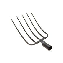 5-zinkige Heugabel ohne Griff H50T – 33 cm Kopf – 27 cm breit – Robust und langlebig – Ideal für Heu und Mist