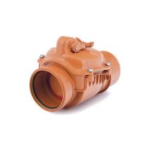 Karmat - 110mm Horizontal Polypropylene Check Non-Return Anti-Flood Valve Backwater Prevented