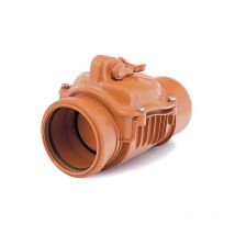 125mm Horizontal Polypropylene Check Non-Return Anti-Flood Valve Backwater Prevented
