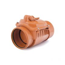 Karmat - 160mm Horizontal Polypropylene Check Non-Return Anti-Flood Valve Backwater Prevented