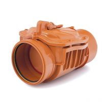 Karmat - 200mm Horizontal Polypropylene Check Non-Return Anti-Flood Valve Backwater Prevented