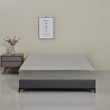 Sweevt - Horizontal Knit Fitted Sheet, 180cm x 200cm x 30cm - Gray