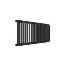 Horizontaler Heizungsbetrieb Handtuchheizkörper - Mattschwarz - Höhe 440mm Breite 1220mm - 1061 Watt - DEL440/1220YLN