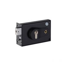 Horizontales Aufsatzschloss - Einstellbar 52/60 mm - Linke Nuss - Eurozylinder - ND10 9772