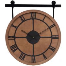 Horloge avec poulie design 60 cm