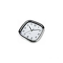Horloge de cuisine carrée blanc/chrome 20cm küken