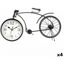 Giftdecor - Gift Decor Clock de Table Bicycle Black Metal 38 x 20 x 4 cm (4 pcs.)