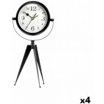 Giftdecor - Gift Decor Clock de Table Tripod Black Metal 14 x 30 x 11 cm (4 pieces)