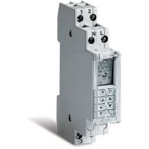 Wallair 1IO1071 Minuterie numérique programme hebdomadaire 3500 w IP40 réserve de marche A725002