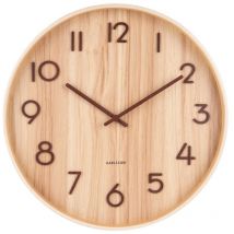 Karlsson - Horloge Pure Medium Present Time Naturel - Naturel