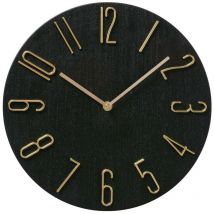 Horloge Loft tempo noire, ø 30 cm