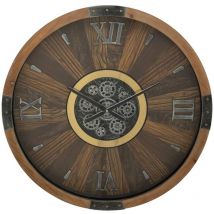 Atmosphera Créateur D'intérieur - Horloge Keane marron D63,5cm