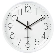 Yzmrbdqc - Horloge murale 12 pouces, élégante, moderne, silencieuse, sans tic-tac, à quartz, fonctionne avec piles, design décoratif rond pour la