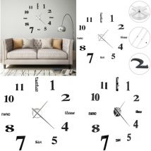 Vidaxl - Horloge murale 3D Design moderne 100 cm xxl Noir - horloge murale 3D - horloges murales 3D - Home & Living - Noir