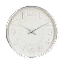 Horloge Murale 'Contemporain' 40cm Argent