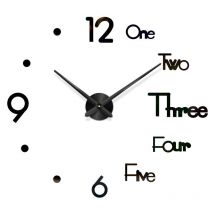 Horloge murale créative diy, horloge murale 3D au design moderne