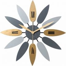 Horloge Murale Design Moderne Horloge Murale geante 52cm Horloge Murale en Forme de Feuille Horloge Murale élégante Horloge Murale colorée Cuisine