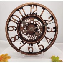 Fei Yu - Horloge murale d'extérieur, horloge de jardin étanche de 30 cm, horloges de décoration rétro pour la maison, la cuisine, le salon - Non