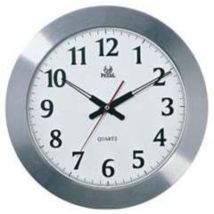 Horloge murale en acier 38 cm – Dimensions : 34,2 x 40,9 x 41,8 cm – Mobilier d'intérieur