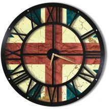 Horloge murale en métal Wall