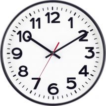 Horloge murale Eurotime 53820-05 radiopiloté(e) 30 cm noir