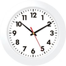 Horloge murale Eurotime 80511-00 à quartz 30.5 cm blanc
