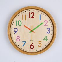 Horloge murale Horloge à quartz 12 pouces Horloge murale pour enfants de salle de classe, horloge murale de personnalité