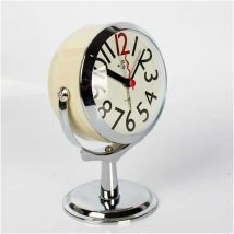 Soleil - horloge murale horloge de table pour salon décor chambre salle de bains petites horloges de table réveil analogique à piles muet ne coche
