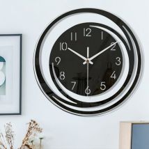 Horloge murale moderne, décorative, silencieuse, pour chambre à coucher, salon, décoration- Trimec