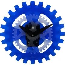 3241BL Horloge murale Moving Gears de, bleu, 39 cm - Nextime