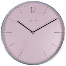 NeXtime Essential Silver Watch de quartz Around Pink, Silver