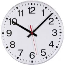 Eurotime - Horloge murale 55000 radiopiloté(e) 300 mm blanc