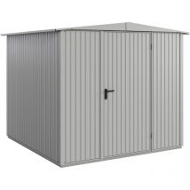 Hörmann - Metall-Gerätehaus Berry Classic mit Satteldach Typ 2, 259 x 248 cm weißaluminium 6,4 m² 1-flüglige Tür