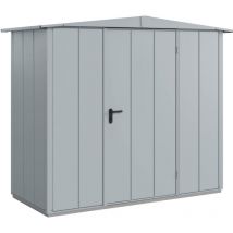 Hörmann - Metall-Gerätehaus Berry Modern mit Satteldach Typ 1, 259 x 121 cm, fenstergrau, 3,1 m², 1-flüglige Tür
