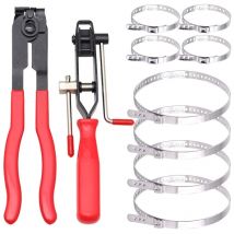 Hose Clamp Pliers, 2 Pliers Cardan Collar Pliers and Crimping Band Collar Pliers