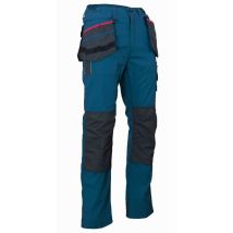 LMA – Arbeitslatzhose Creuset – Canvas 65% Polyester, 35% Baumwolle – Innenbeinlänge 83 cm – Größe 44 – Kobalt