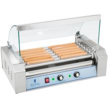Royal Catering - Hot Dog Maker Grill Hot Dog Gerät Hotdog Rollen Grill Edelstahl 1400 W 7 Rollen