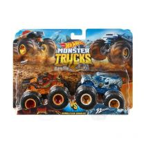 Hot Wheels - Coffret 2 vehicules Monster Truck Double Demolition - Petites Voitures - 3 ans et +