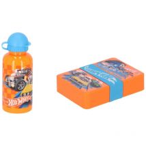 Lunchbox-Set mit einer passender Trinkflasche für unterwegs - Hot Wheels